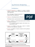 Nursing Division Budgeting