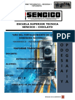 Informe Topografico - Geodesia Ii y Fotogrametria