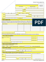 Member Details Update Form