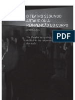 O Teatro Segundo Artaud