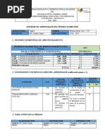 Informe 1er Quimestre - Primero Ingles