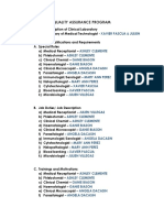 Final Quality Assurance Program