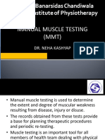 Manual Muscle Testing (MMT) : Dr. Neha Kashyap