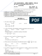 Maths Class Xii Sample Paper Test 04 For Board Exam 2023 Answers