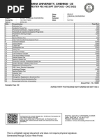 Au Original Fee Receipt