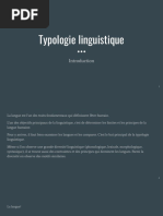 1) Typologie Linguistique-Intro