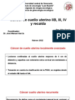 Cáncer de Cuello Uterino IIB, III y Recaida 2022