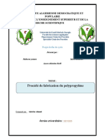 Procédé de Fabrication Du Polypropylène