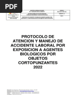 Protocolo de Accidentes Por Pinchazos