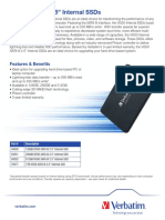 Technical Specifications SSD