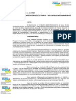 Resolucion de Direccion Ejecutiva-000159-2022-De - Reglamento Interno de Servidores Civiles - Ris