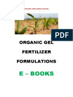 Organic Gel Fertilizer Formulations and Production Process