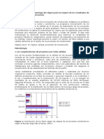 Aplicación de La Metodología Six Sigma para La Mejora de Los Resultados de Los Proyectos de Construcción