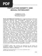 Population Density and Social Pathology