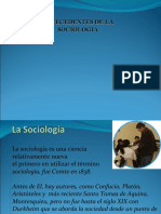 Antecedentes de La Sociología