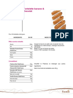 Tartelette Banane Chocolat