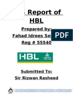 MIS Project On HBL Final