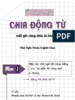 15 MẸO CHIA ĐỘNG TỪ NHANH - TIẾNG ANH CÔ NGÂN PANDA