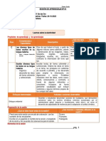 Sesiones de Aprendizaje 5º - Octubre 2022