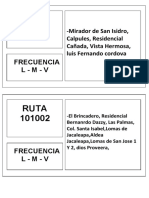 Fichas de Rutas Cosemsa