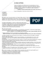 Exercícios Sobre Teoria Das Ideias de Platão