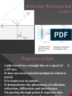 Optics - Reflection, Refraction and Lenses