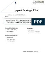 Renovation de La Protection Des Travees Du Poste 225 KV Par Relais Numériques