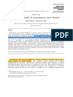 A Cognitive Model Os PTSD - Ehlers & Clark