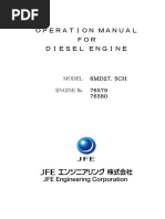 Operation Manual For Diesel Engine 6md27 5ch