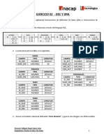 Ejercicio 02 - DDL y DML