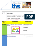 Cours 1 Classe: 6e AF: N.B. La Géométrie Se Fait Sur Feuille Blanche Et Au Crayon