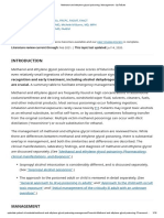 Methanol and Ethylene Glycol Poisoning - Management - UpToDate