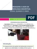 Aula 6 Epidemiologia Descritivafundamentos de Epidemiologia