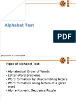 Alphabet Test