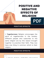 Positive and Negative Effects of Religion