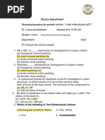 Theoretical Questions Revision 1 Solid State Physics 1 Sheet1