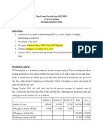 Question - Parallel Quiz - Final Term - Cost Accounting 22 - 23