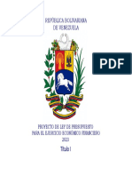 PRESUPUESTO - Disposiciones Generales - Título I