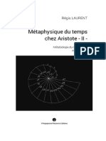 METAPHYSIQUE DU TEMPS CHEZ ARISTOTE - II - Métabiologie Du Mouvement Entéléchique