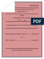 Memorandum For Team Code TM 15 (R)