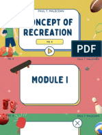 Concept of Recreation