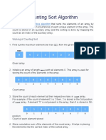 Bucket Sort, Radix Sort and Counting Sort