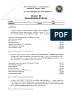 Rjnth64oq - ACTIVITY - CHAPTER 16 - ACCOUNTING FOR DIVIDENDS