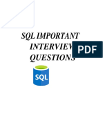 SQL Interview QnA