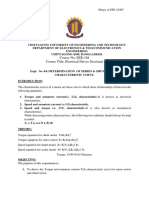 Exp - 4. Determination of Series & Shunt Motor Characteristic Curve