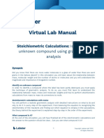 Exp 2 - Stoichiometric Calculations - Identify An Unknown Compound Using Gravimetric Analysis