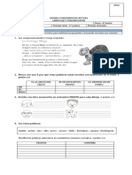 Prueba de Lenguaje Noviembre