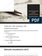 Determinación de Las Observaciones