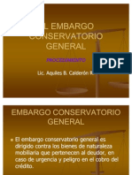 El Embargo Conservatorio General