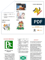 Folleto Plan de Emergencia, Arl